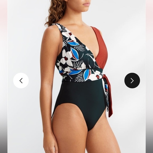 Sanctuary Moody Blooms Tie-Front One-Piece Swimsuit - Picture 5 of 16
